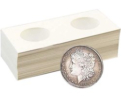 Kartonnen munthouder, DesignerBox 50 stuks kartonnen munt flip muntzakhouder kwartaal voor zilveren dollar centen muntencollectie (50 stuks)