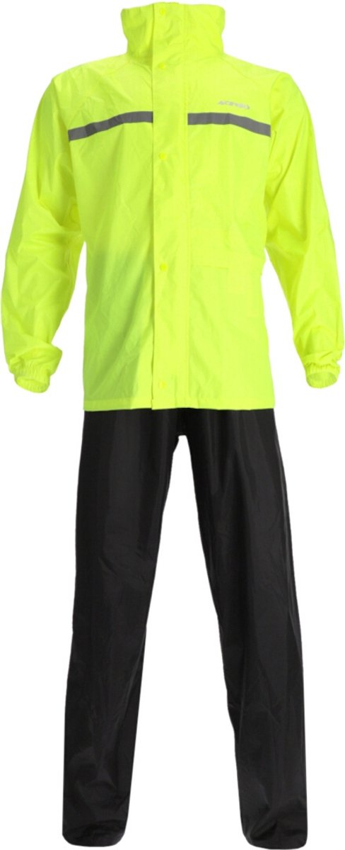 Acerbis Line Geel Zwart 2-delig Regenpak - Jas