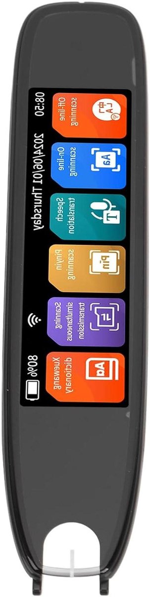 Vertalingspen - Leespen Scanner - Taal Leren - 142 Talen - 3.7 Inch Scherm - Zwart