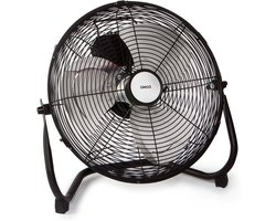 Ventilator Hoog Vermogen - Vloer Ventilator - Koelte Bieden - Grote Ventilatie Capaciteit - 35 cm - Zwart