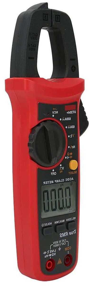 Digitale Stroomtang - Precisie Tester - Elektrisch Onderhoud - Automatisch Bereik - 28 mm Klemkop - Grijs