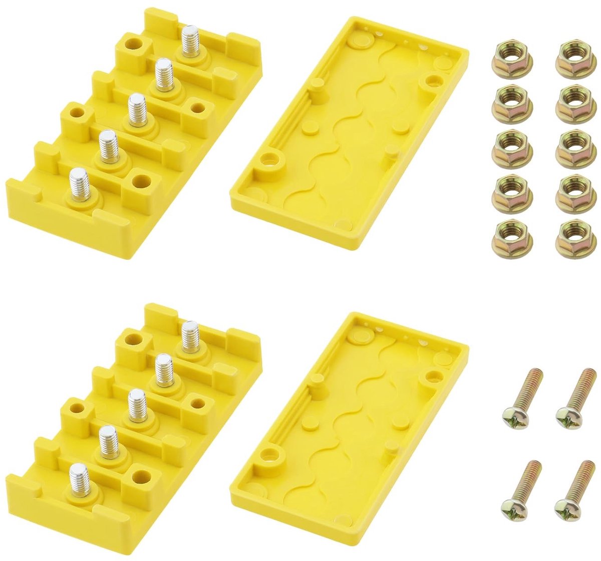 aladdien - Elektrische Fiets Aansluitdoos - 5 Polige Connector - Veilig en Betrouwbaar - Geel - Isolatie Box - Ideaal voor Modificatie - Inclusief S..