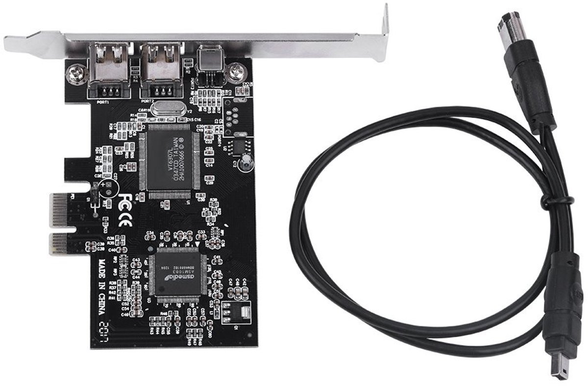 aladdien - PCI-Express Card - FireWire Controller - Hoge snelheid tot 800Mbps - PCI-E FireWire 1394a - Geschikt voor diverse apparaten