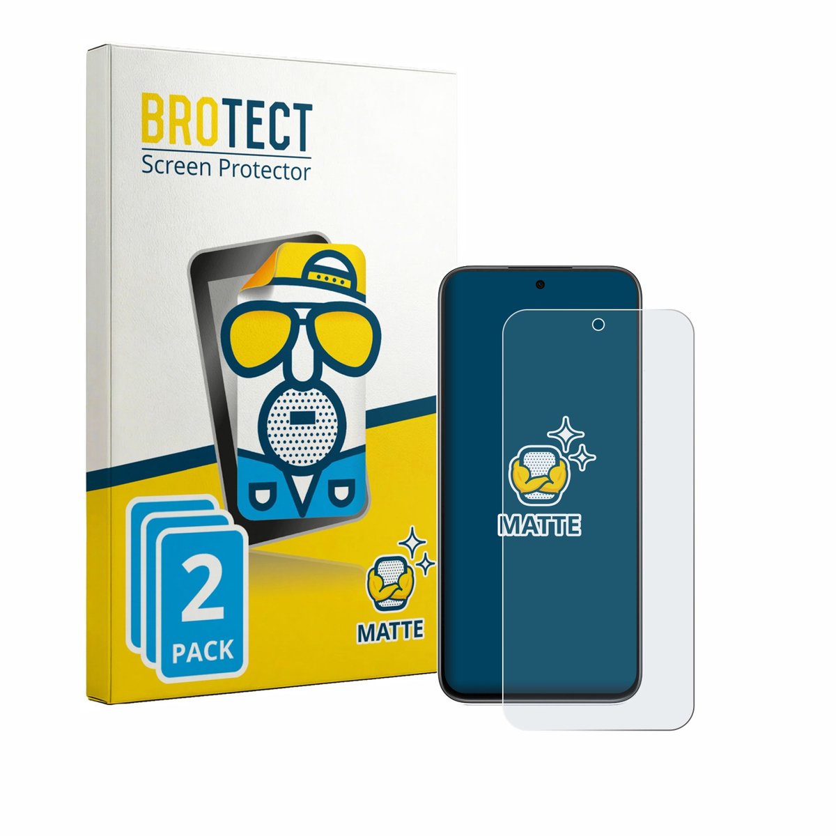 BROTECT - Screenprotector voor Oppo K14 - Folie Beschermfolie matte 2 Stuks