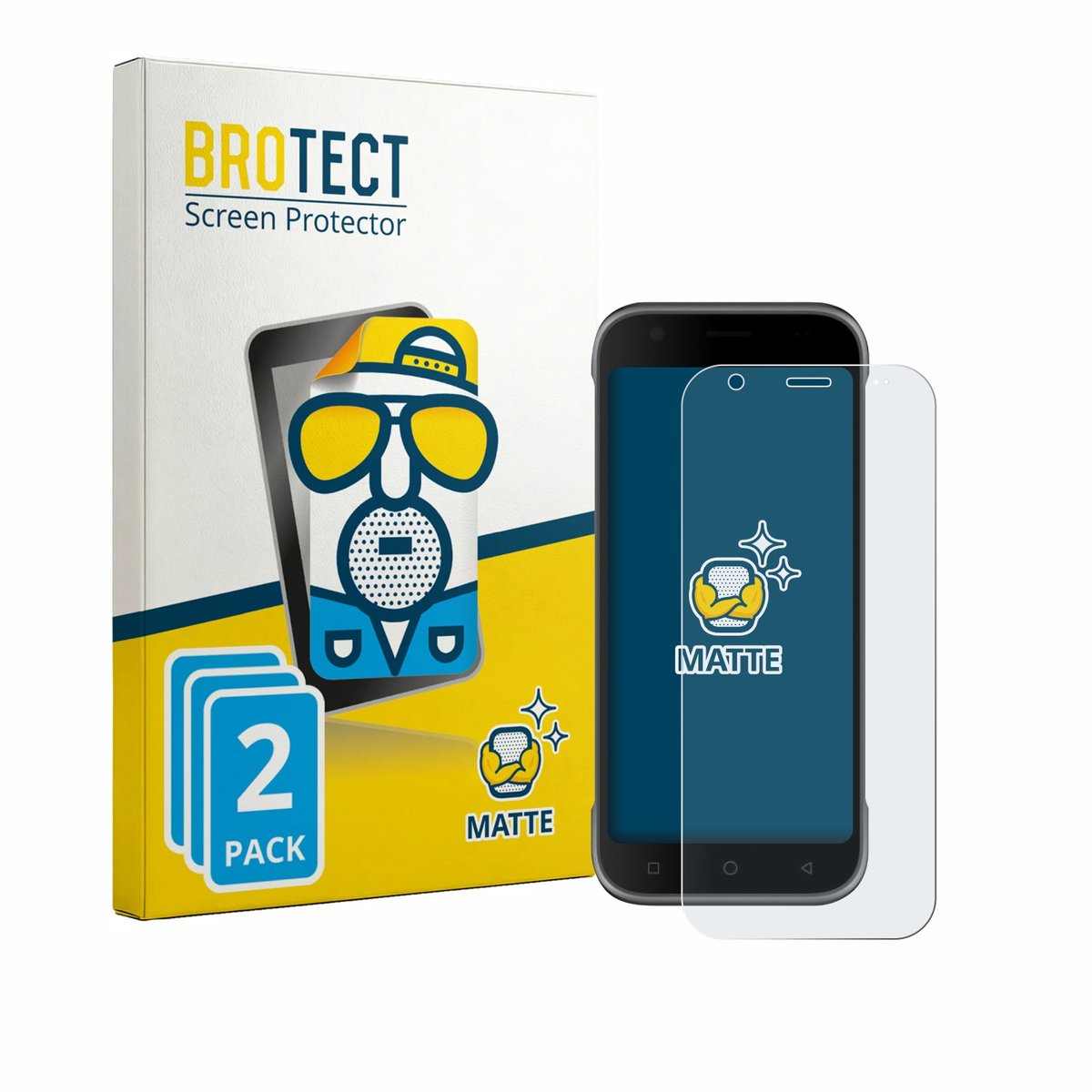 BROTECT - Screenprotector voor Bluebird S10 - Folie Beschermfolie matte 2 Stuks