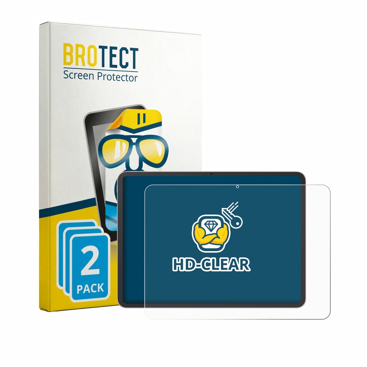 BROTECT - Screenprotector voor Oppo Pad 5 - Folie Beschermfolie transparant 2 Stuks