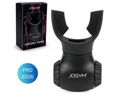 JOGYM® - Ademhalingstrainer Zwart – Longtrainer & Ademtrainer – Verbeterd - Instelbaar - Oxygen Ademtrainer - Flutter - Ademhalingsoefeningen voor COPD, Astma & Sport - Verbeter Je Longcapaciteit - sport spullen - Vergelijkbaar met Powerbreathe