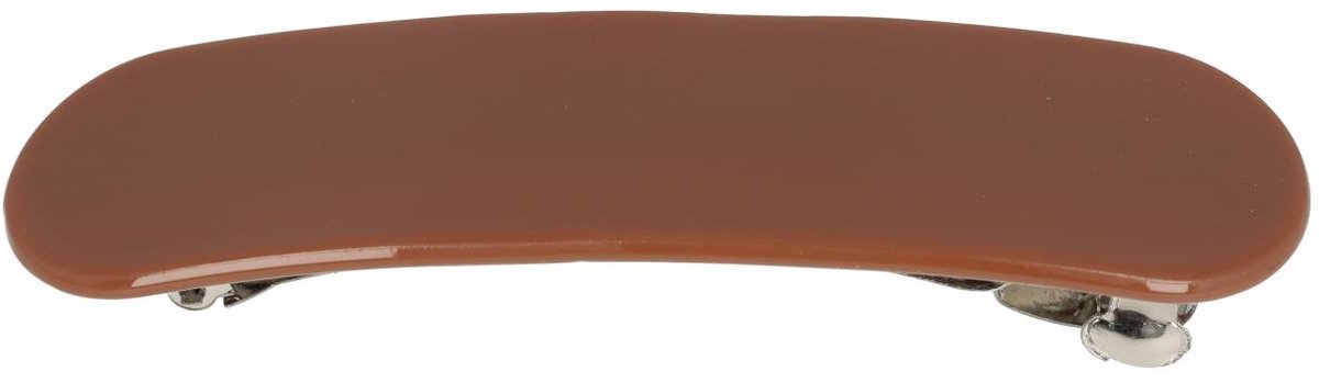 Haarsoires Haarspeld Patentspeld 10cm - Glans - Bruin - Haarspelden voor Dames - Haarklem - Haarclip - Haaraccessoires - Hair Clip - Decoratieve Haaraccessoire