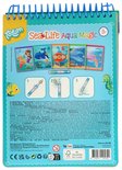 Livre de coloriage sur le thème de la vie marine. Comprend un stylo à eau et 4 pages à colorier.