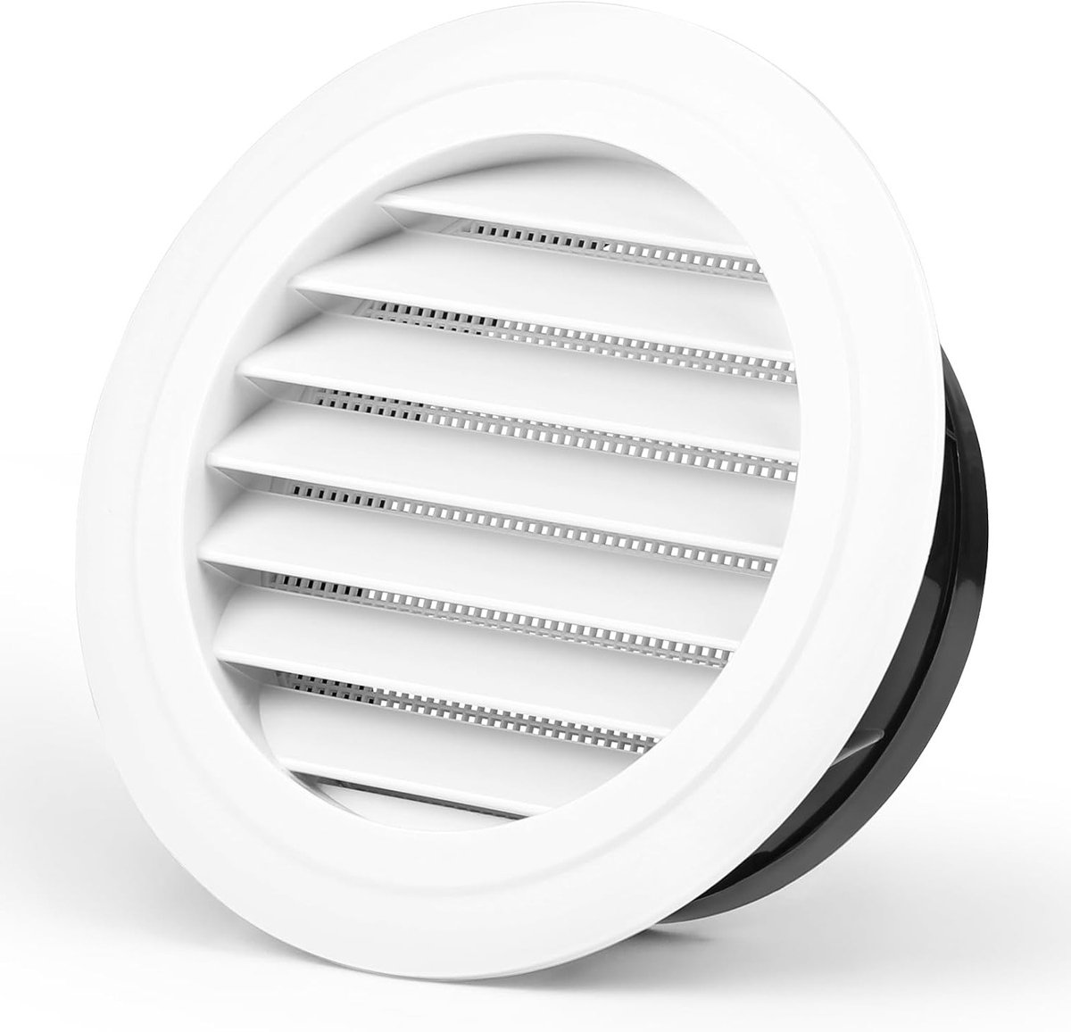 Ronde Ventilatierooster met Insectenbescherming 150 mm - Verstelbaar ABS Rooster voor Luch