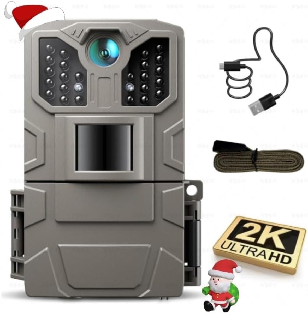 HEZIVO® Wildcamera met Nachtzicht - 4K Ultra HD - Oplaadbaar - Waterdicht
