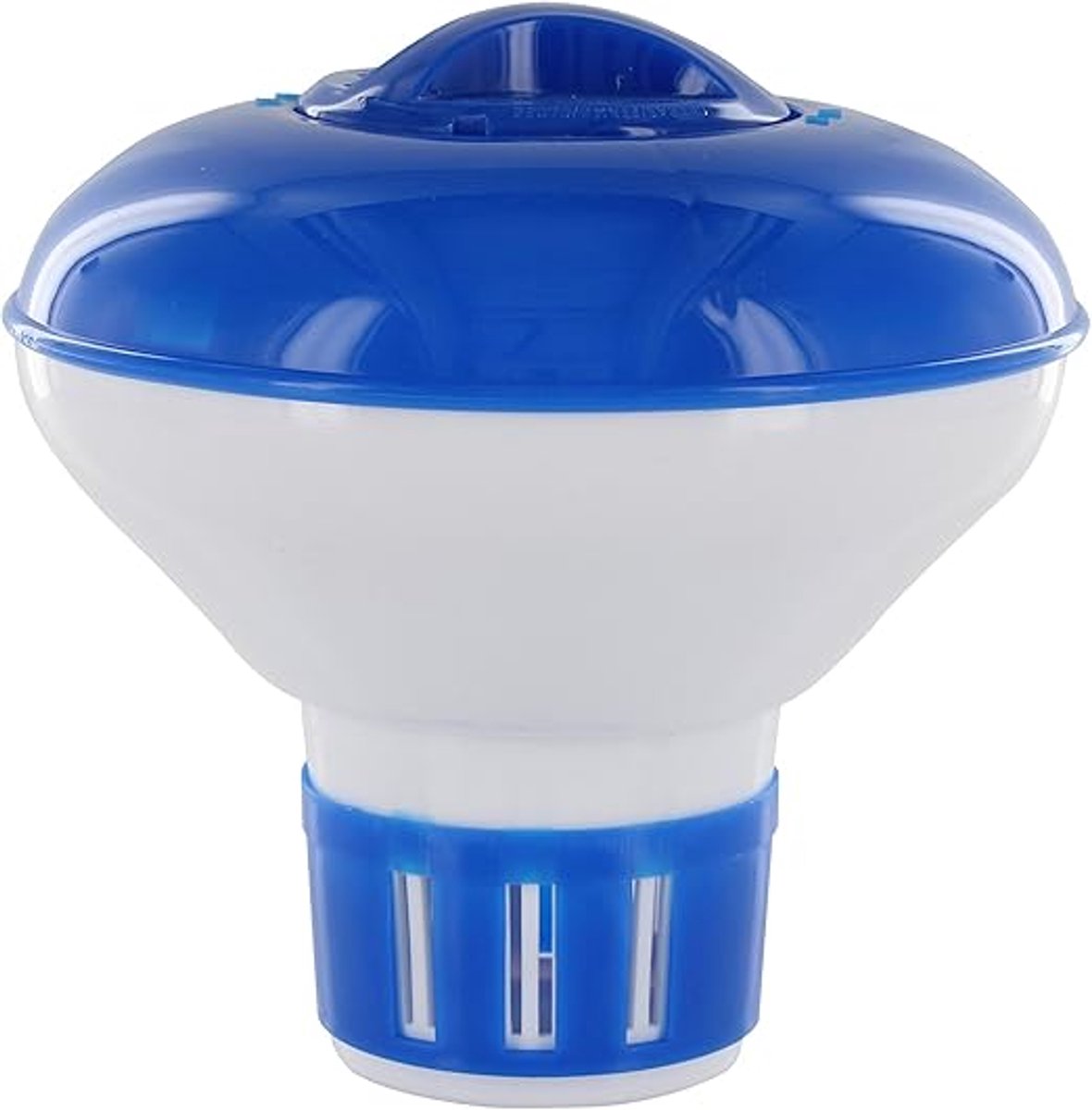 Steinbach Chloordoseerdrijver Mini - Drijvende Chloor Dispenser voor Zwembad & Spa - Verstelbare Doseersleuven - Geschikt voor Chloortabletten tot 20 Gram - Opvouwbaar & Compact