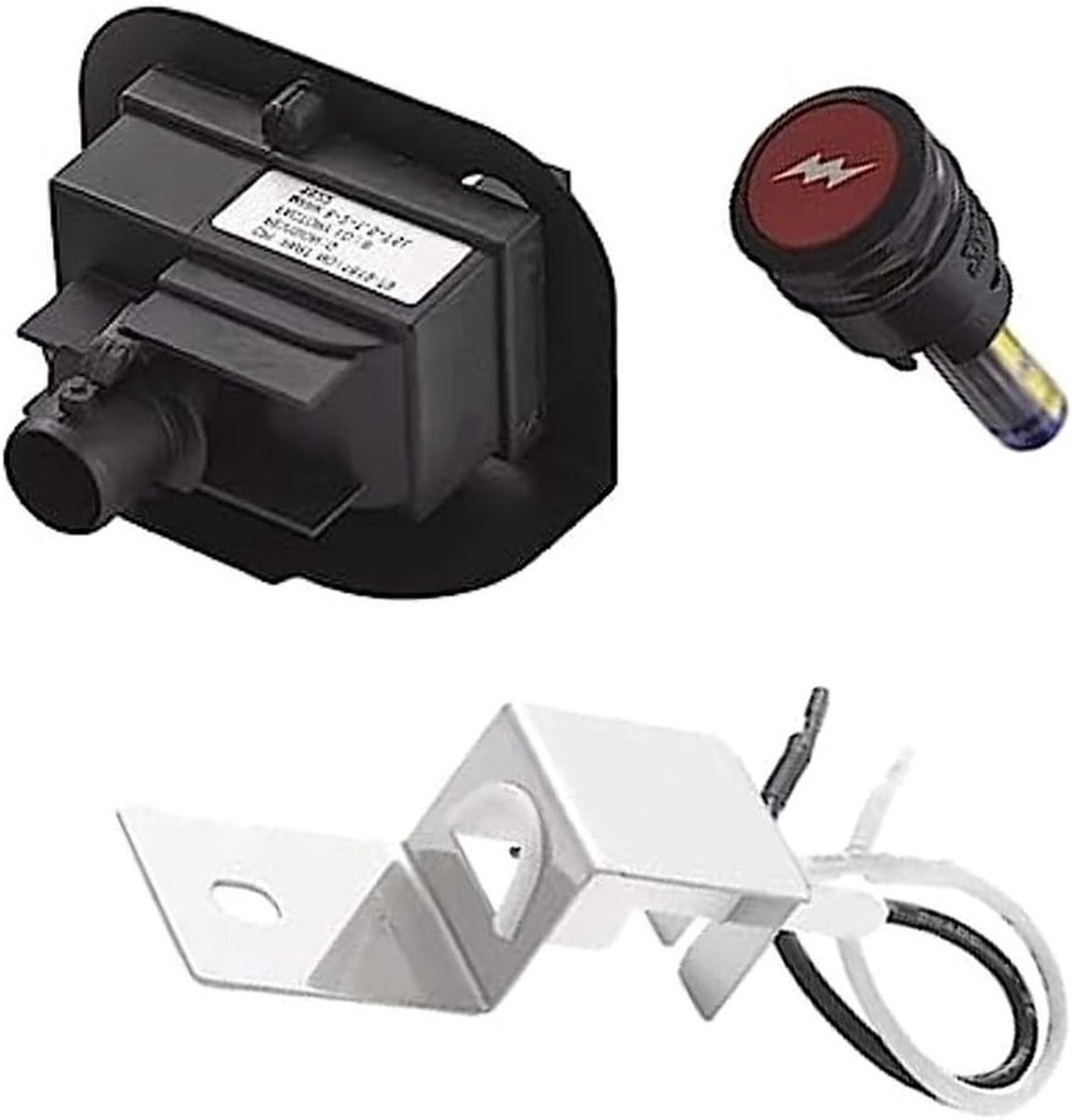 Gasontstekingsset met Drukknop voor Weber Q100 Q120 Q200 Q220 Barbecue - Vervangingsonderdelen en Accessoires voor Optimale Prestaties