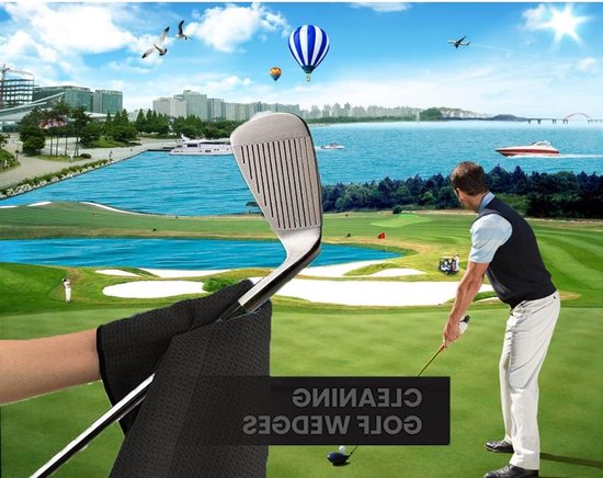 Complete Golf Club Schoonmaakset met Borstels, Microvezeldoek, Opvouwbaar en Reparatietool met Balmarker voor Optimale Prestatie — afbeelding 4