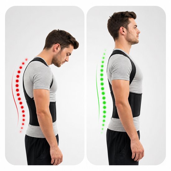 Rugbrace - Posture Corrector Voor Vrouwen en Mannen - Verstelbare ...