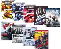 Fast and the Furious 1 t/m 9 [ 9 aparte Blu-Ray boxen ]