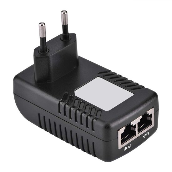 Store_9 - PoE-injector - 48V Ethernet-adapter - Wandmodel - Voeding voor IP-telefoons en camera's - Geschikt voor EU-stekker van Merkloos — afbeelding 3