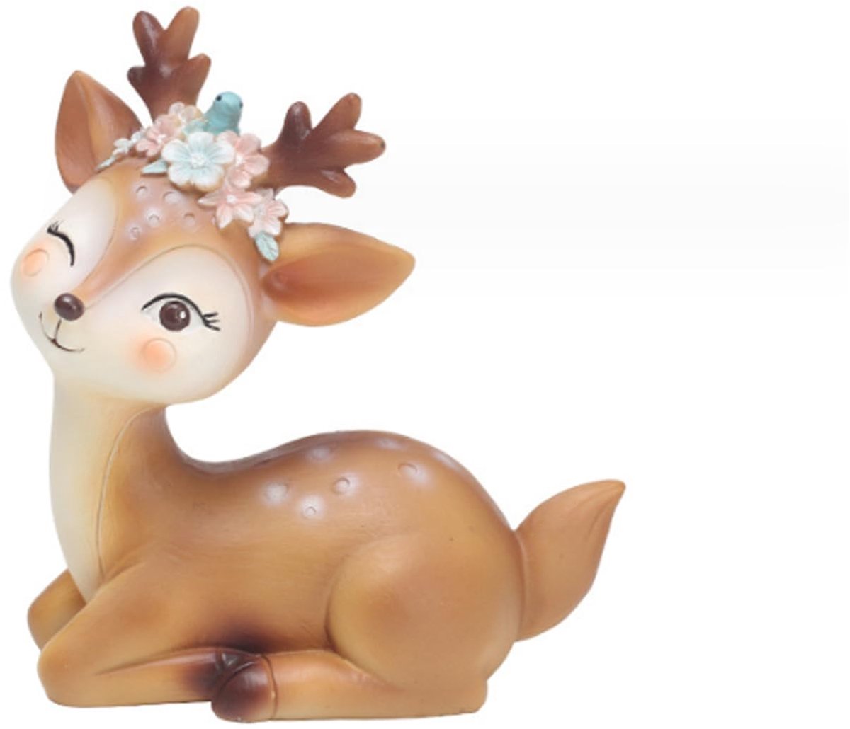 Schattige Herten Ornaments - Realistische Reindeer Figurine voor Kerst en Feestdecoratie