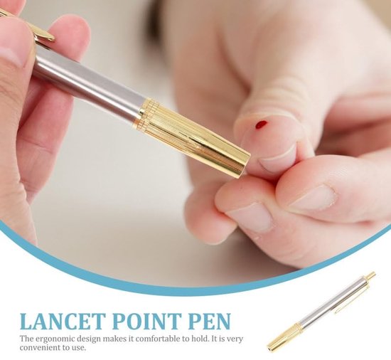 Stainless Steel Lancet Pen - Bloedafname Pen voor Acupunctuur en Massage — afbeelding 5