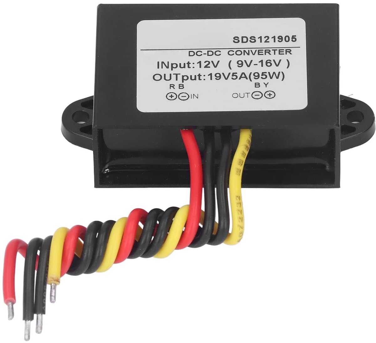 Allecto - Boost Converter - DC 12V Naar DC 19V - Energiezuinig en Veilig - Waterdichte Adapter - Auto Power Booster - Geschikt voor Voertuigen - Mo..