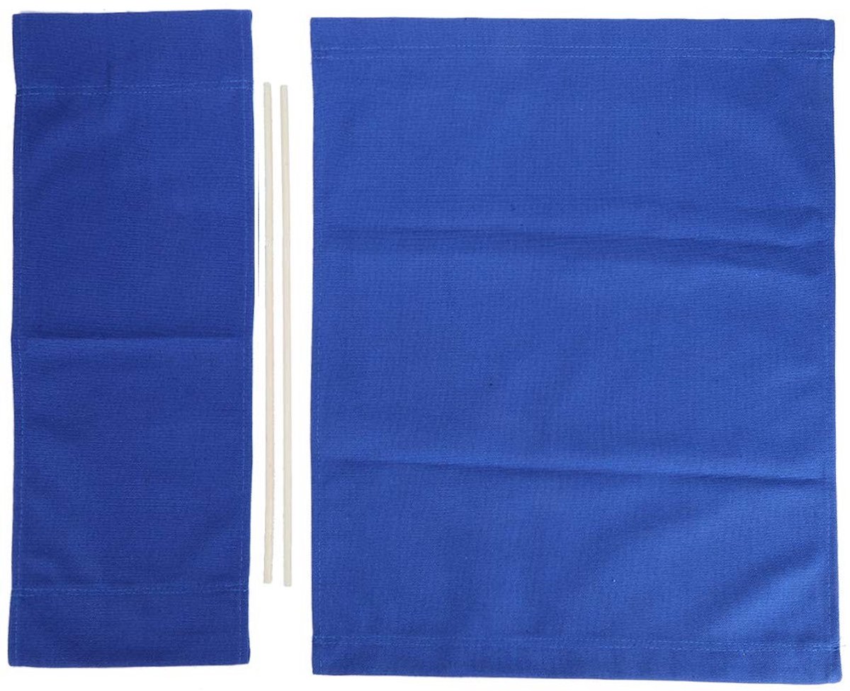 Allecto - Registratiestoelhoes - Draagbare Klapstoelen Afdekking - Hoogwaardige Canvas - Blauw - Regisseursstoel Reservestoel - Perfect voor buiten...