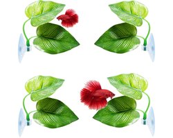 Allecto - Betta Fish Leaf Hammock - Natuurlijke Rustplek voor Betta's - Met Zuignappen - Ideaal voor aquarium - Zorg voor comfort en veiligheid - G..
