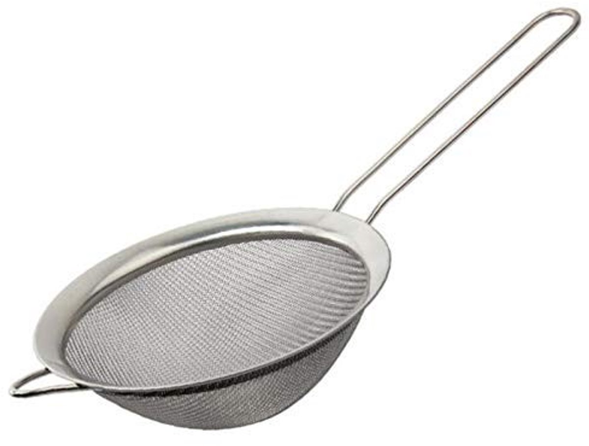 Golden crown - Roestvrij staal Meel Zeef - Fijne Mesh Zeef - Temperatuurbestendig - 22cm - Anti-Corrosief - Keuken Gereedschap - Perfect voor Bakken