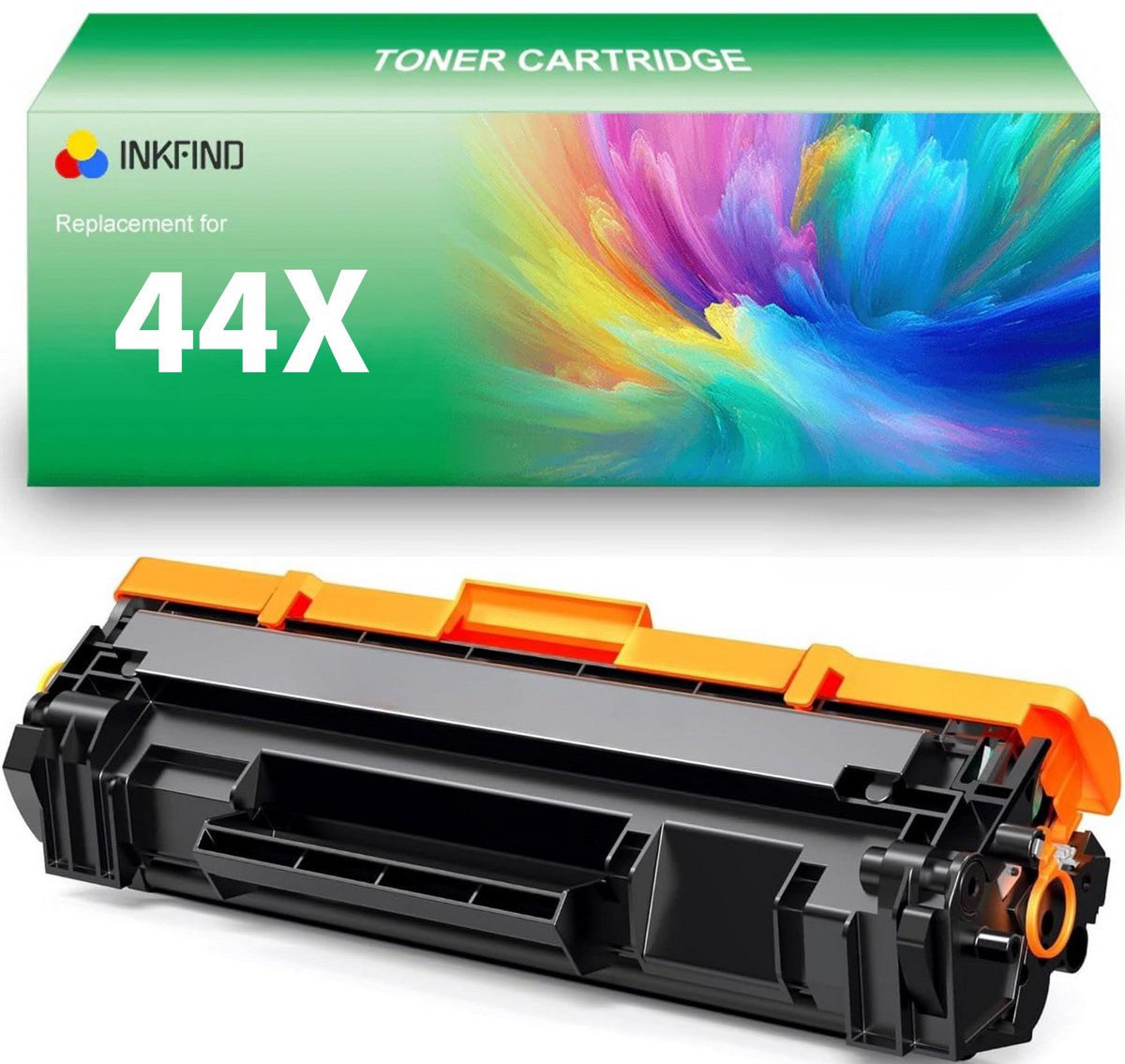 INKFIND 44X tonercartridge compatibel met HP 44A CF244A - 1-pack Zwart