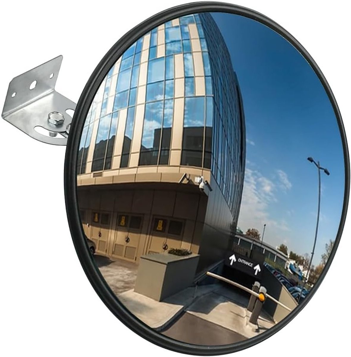 Verkeersspiegel 30cm Convex Rond Veiligheid Spiegel voor Buiten, Garage en Observatie met