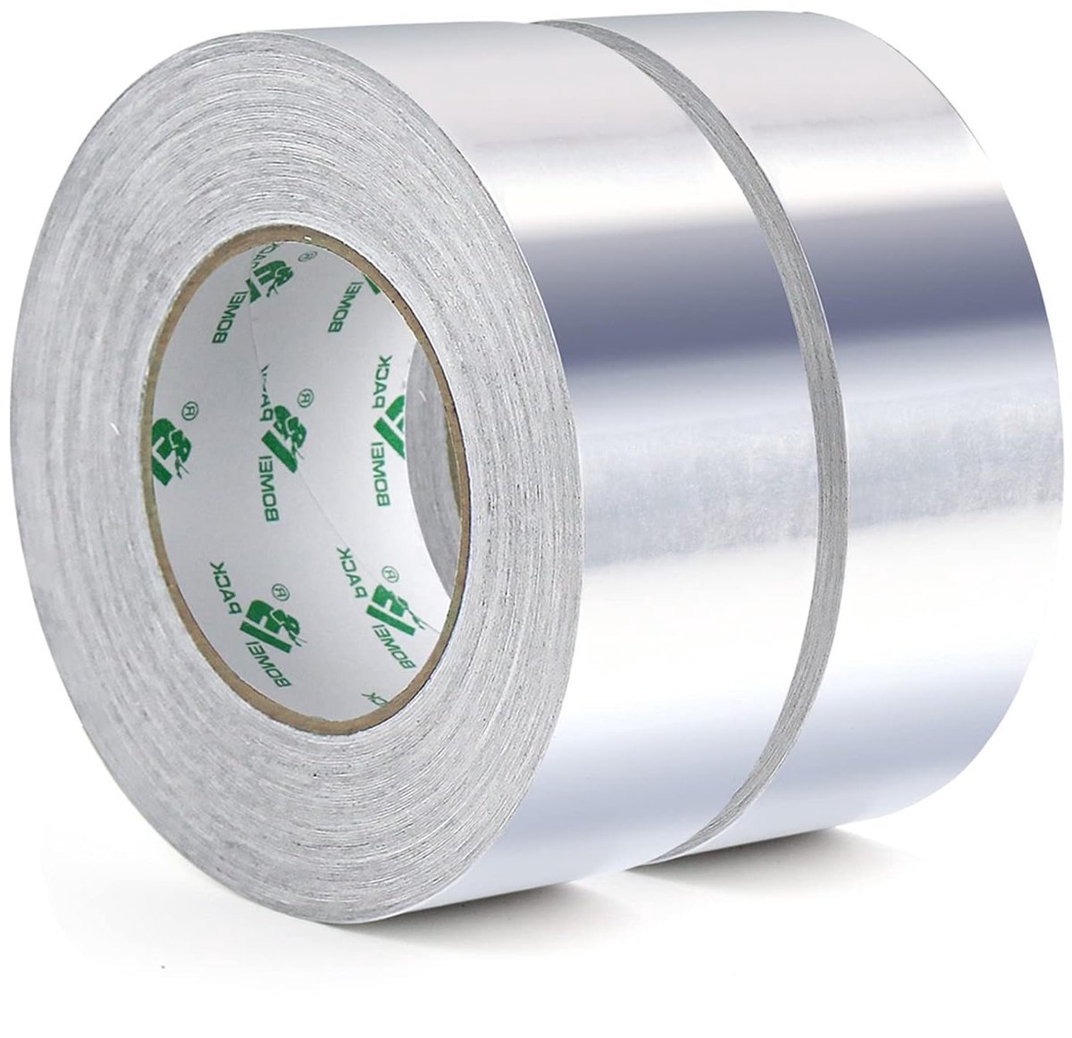 Aluminium Plakband 50 mm x 50 m - 2 Rollen, Waterdicht en Warmtebestendig voor Sealen, Repareren en Isoleren