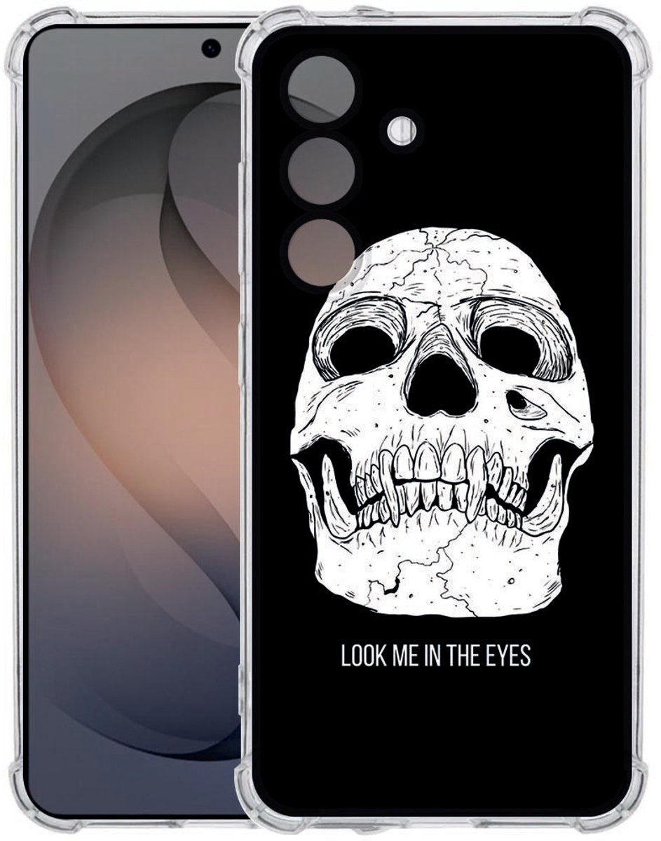 TPU Back Cover Samsung Galaxy S26 Skull Eyes Schokbestendig