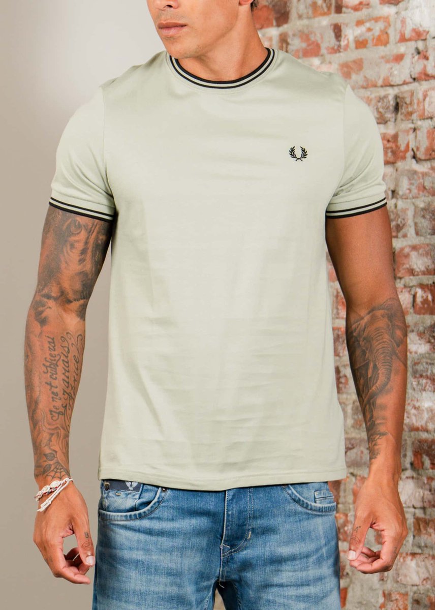 Fred Perry Twin tipped t-shirt Seagrass