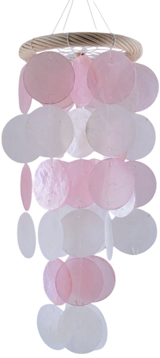 Chimne Capiz Dia. 12cm - Pink Natural