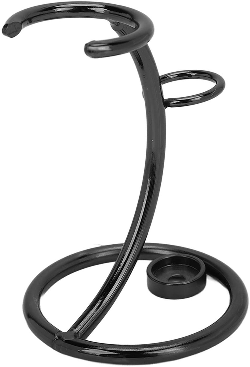 aladdien - Houder voor Scheerset - Scheerapparaten - Modern en functioneel ontwerp - Zwart - Sneldrogend - Ideaal voor heren - Compact formaat