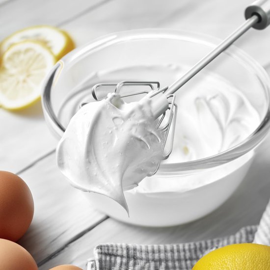 aladdien - Sneeuwborstel - Handmixer - Multifunctionele eiergarde - Zilver - Roestvrij staal - Voor koken en mixen - 27x7 cm van Aladdien — afbeelding 2