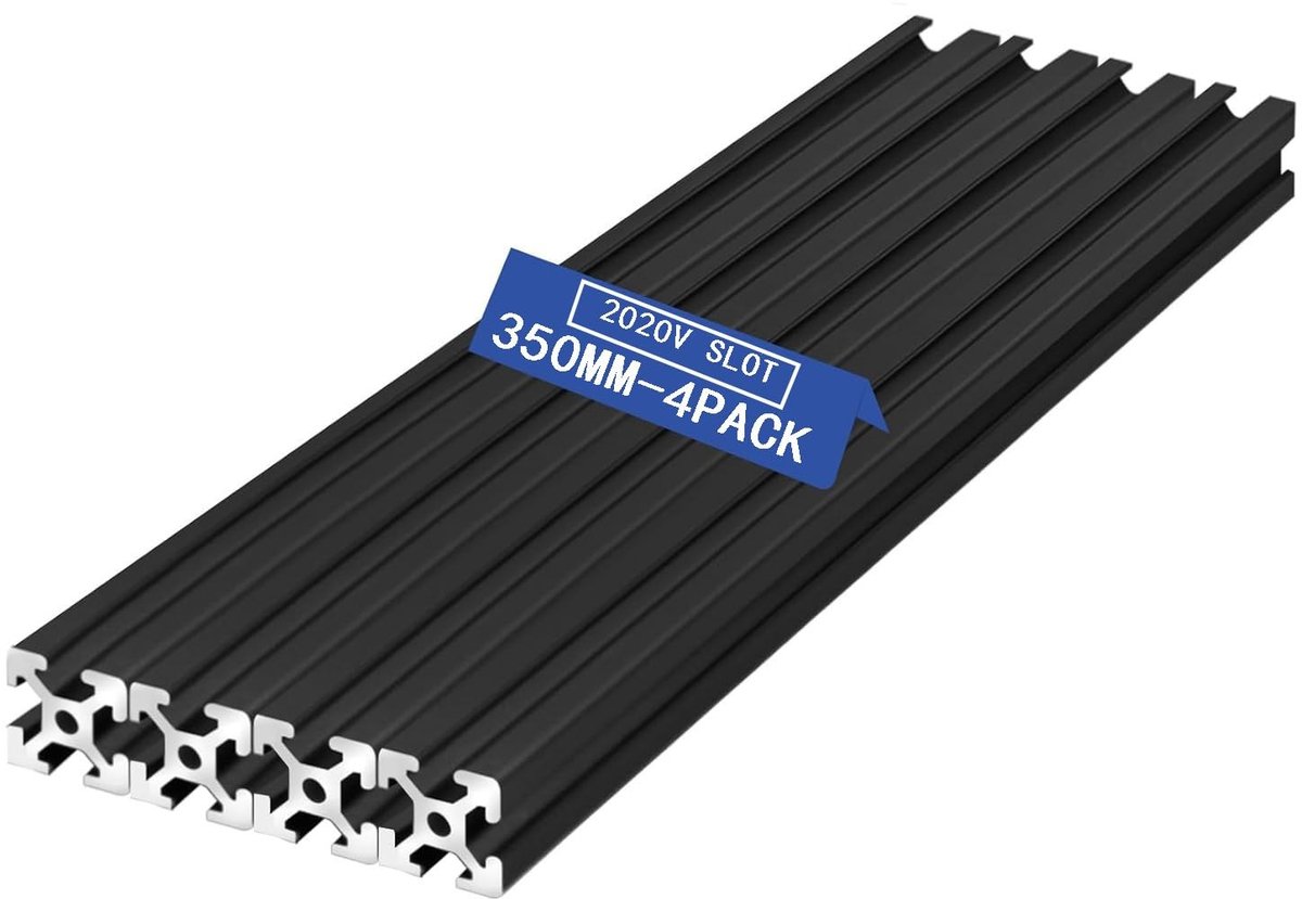 aladdien - Geanodiseerde lineaire rail - 3D-printeraccessoires - 350 mm - Aluminium profielen - Ideaal voor doe-het-zelf projecten - Geschikt voor C..