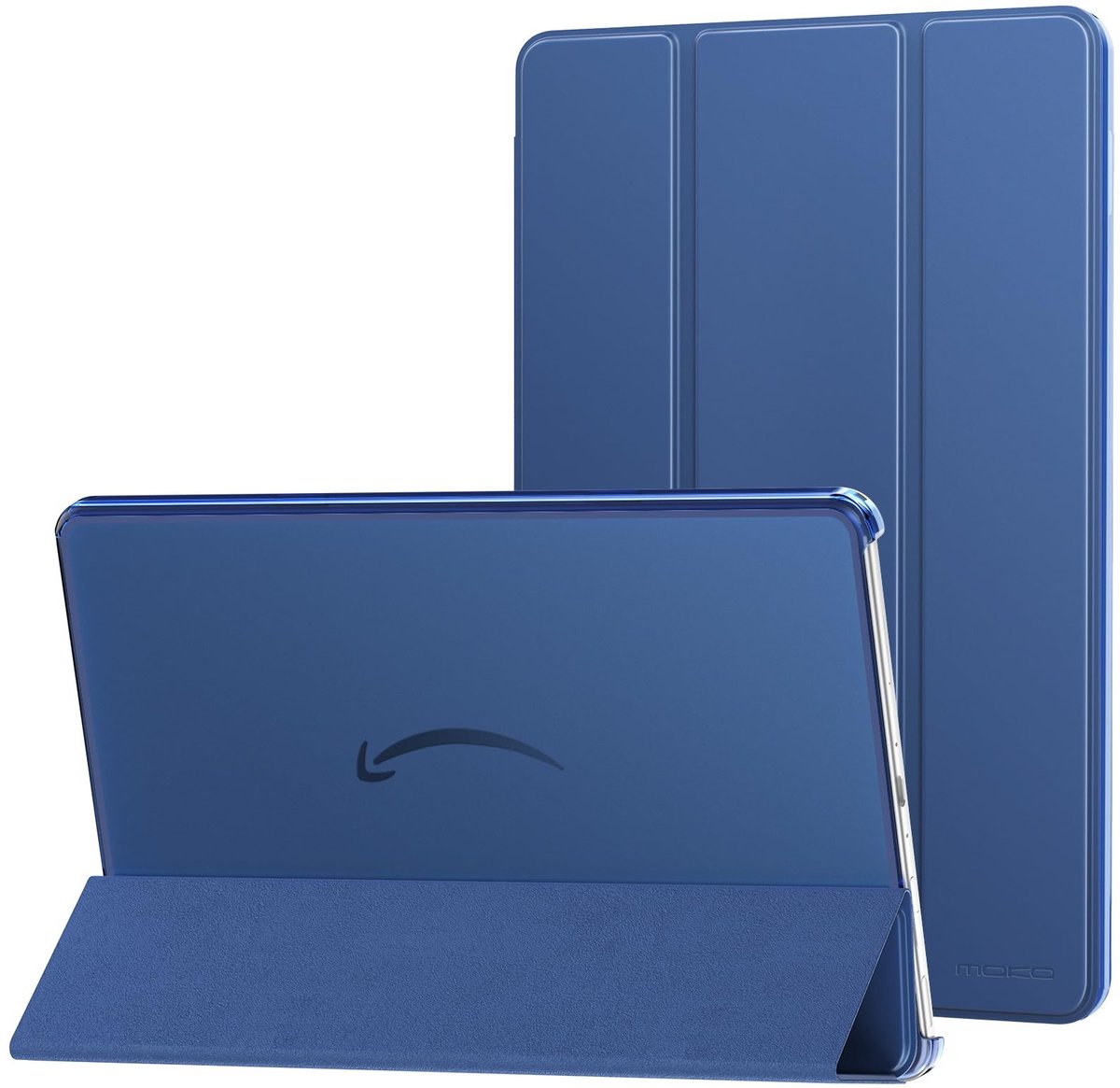 ONF3 - MoKo Case - Amazon Fire Max 11 Tablet - Slim PU Leather Trifold Stand Cover - Donkerblauw - Auto Wake/Sleep - Geschikt voor Kindle Fire 1...