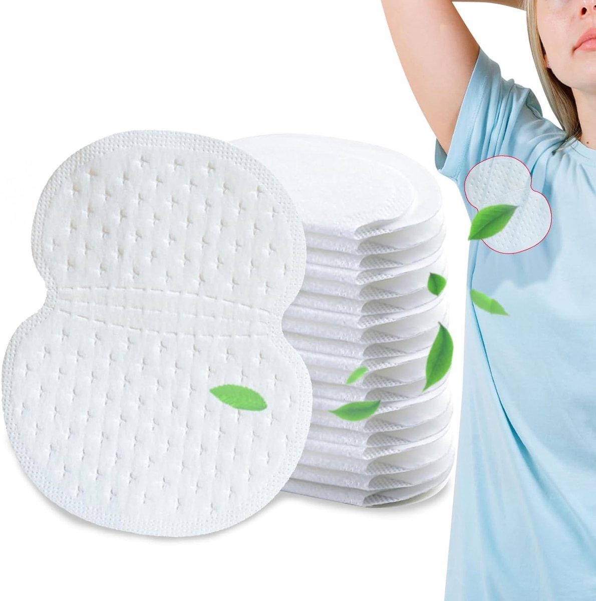 Achselpads voor Vrouwen - 50 Stuks Wegwerp Zweetpads voor Kleding, Onzichtbaar en Sterk Hechtend, Perfect voor Dagelijks Gebruik en Reizen