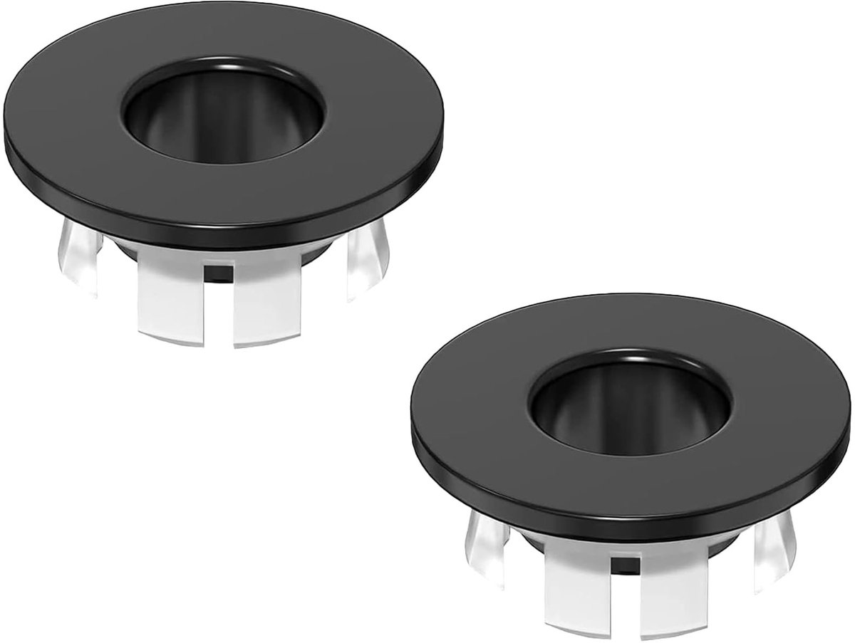 Allecto - Afvoerrooster - Afvoerplug - Zwart - Badkamer - Douche - 2 stuks