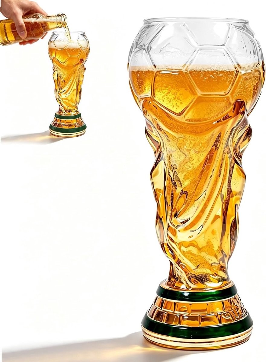 Voordelige 500ml Biermok voor Voetbalfans, Creatieve Voetbalaccessoires, Perfecte Cadeaus voor Sportliefhebbers, Ideaal voor Thuis, Bar en Feesten