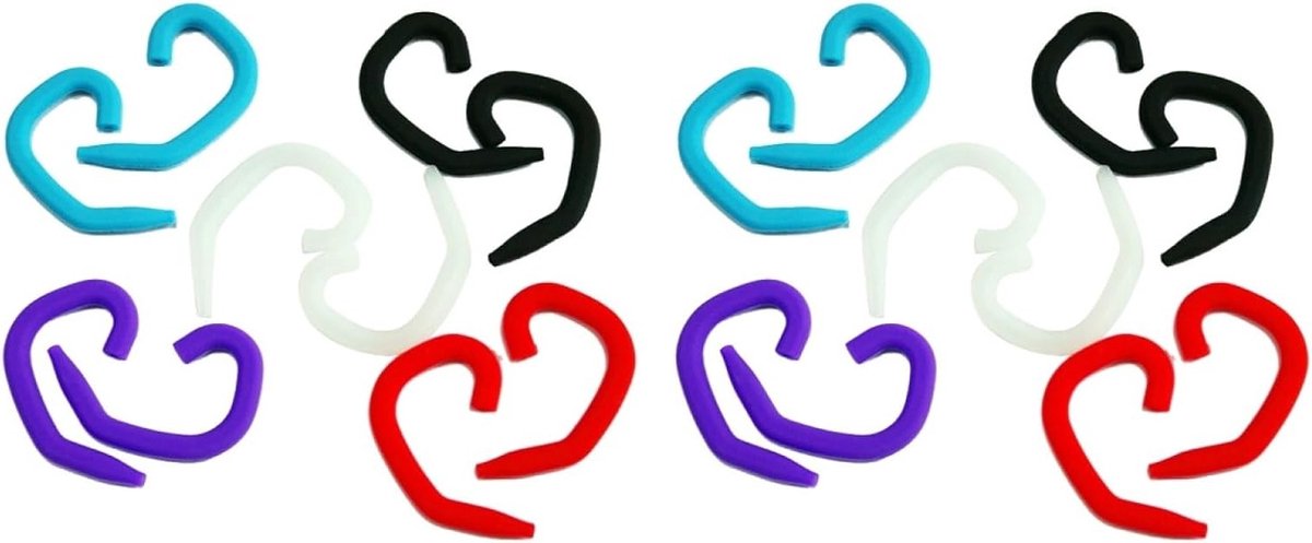 2 Paar Oordopjes Clip Haken voor Sport, Hoofdtelefoon Steunen en Houder voor Bedrade Headsets