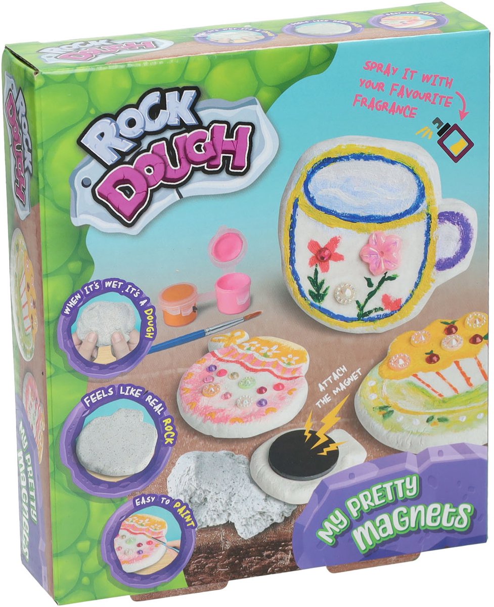 Paulinda speelgoed Rock Dough magneten maken set voor kinderen.