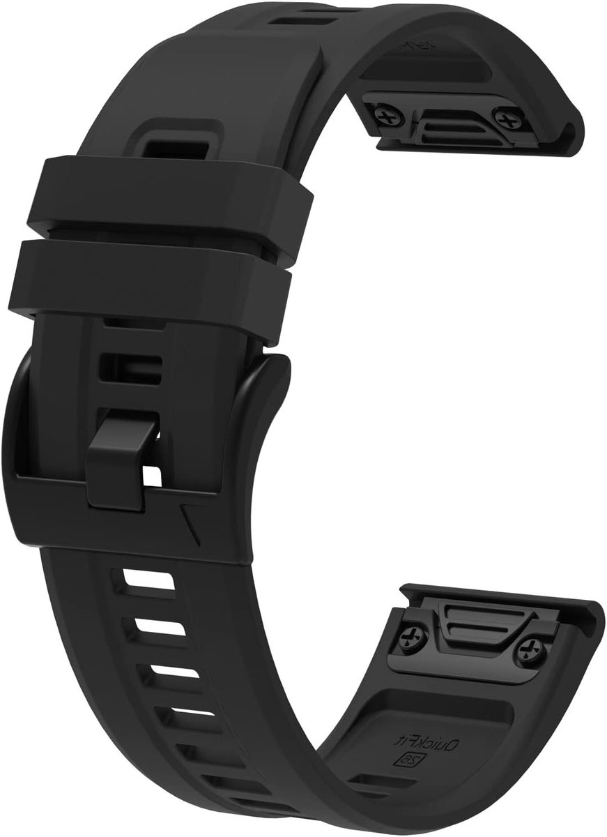 26mm Snelle Fit Horlogeband voor Garmin Enduro 2 - Siliconen Sportarmband Vervangband voor Quatix 7X/6X/3/Tactix 7/7 Pro/Bravo/Charlie/Delta met Comfortabele Pasvorm en Duurzaam Ontwerp