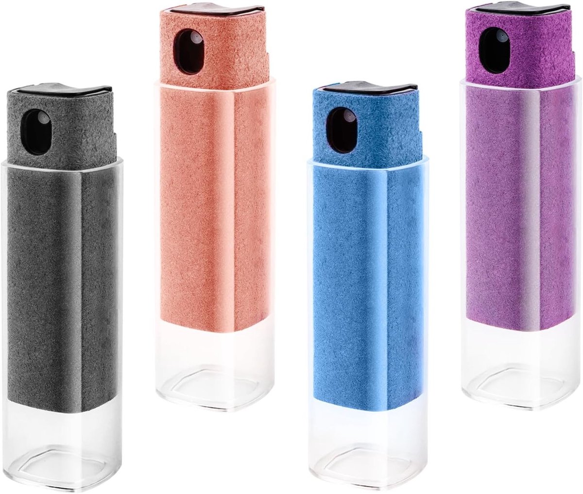 All-In-One Schermreinigingsspray en Microvezeldoeken, 4 Stuks, Vingerafdrukbestendig voor Telefoons, Laptops en Tablets