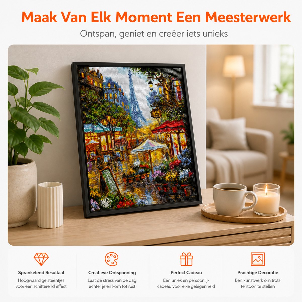 BOTC Diamond Painting Volwassenen - Diamond Painting Kinderen - Diamond Painting Pakket Volledig - 30x40CM — afbeelding 9