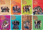 De covers van de seizoenen 1-8 van That '70s Show, elk met de cast en titel.
