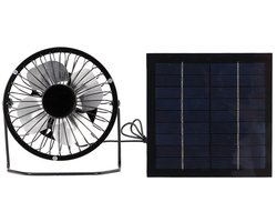 5W Mini Zonnepaneel Met Koelventilator, Geschikt voor Kas, Klein Kippenhok & Schuur