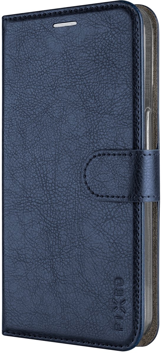 FIXED Opus Flip Cover met Leder look, kaarthouder&standaard voor Samsung Galaxy A36 5G/A56 5G, blauw