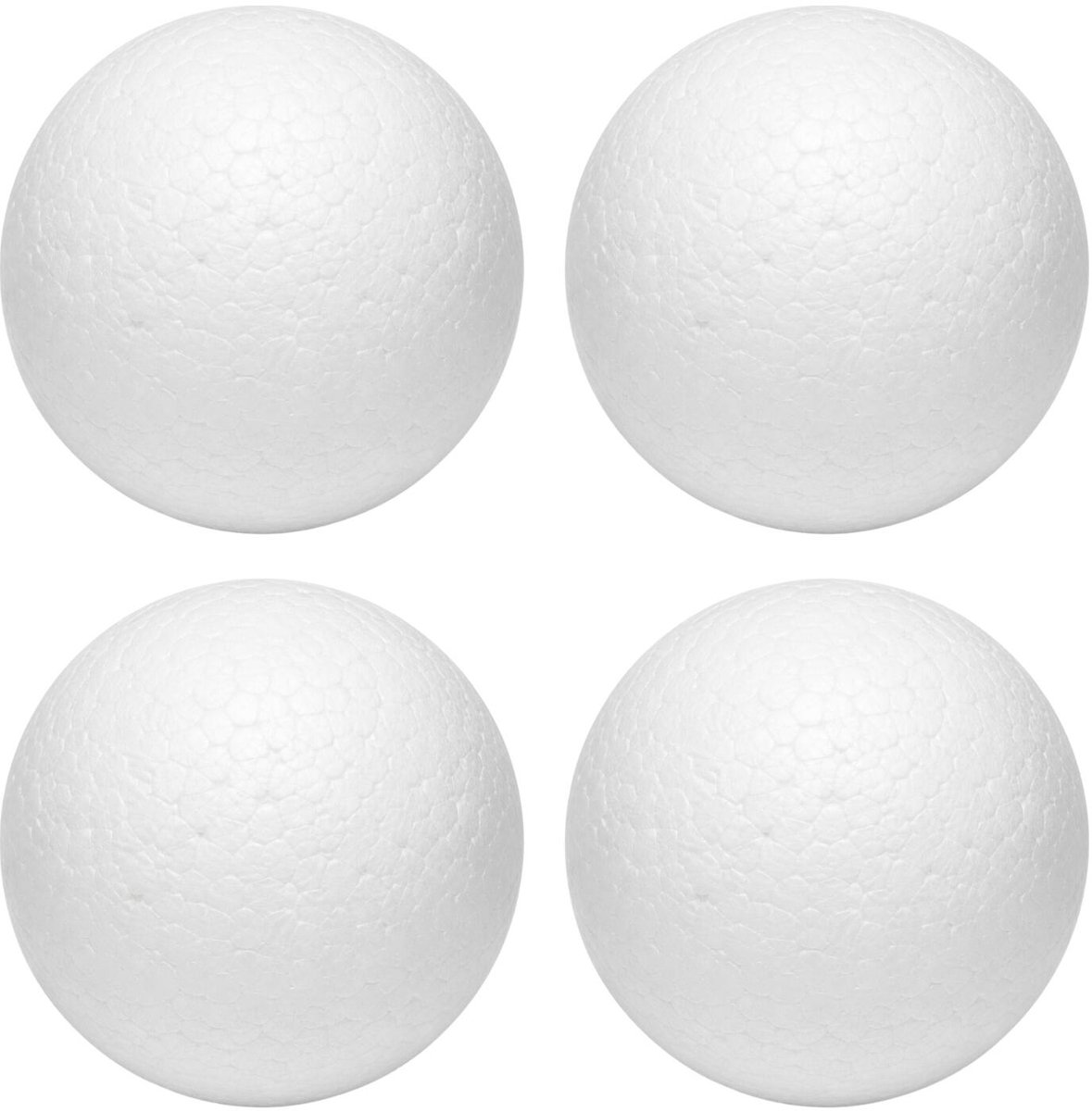 Piepschuim vormen bal - 4x - D7 cm -