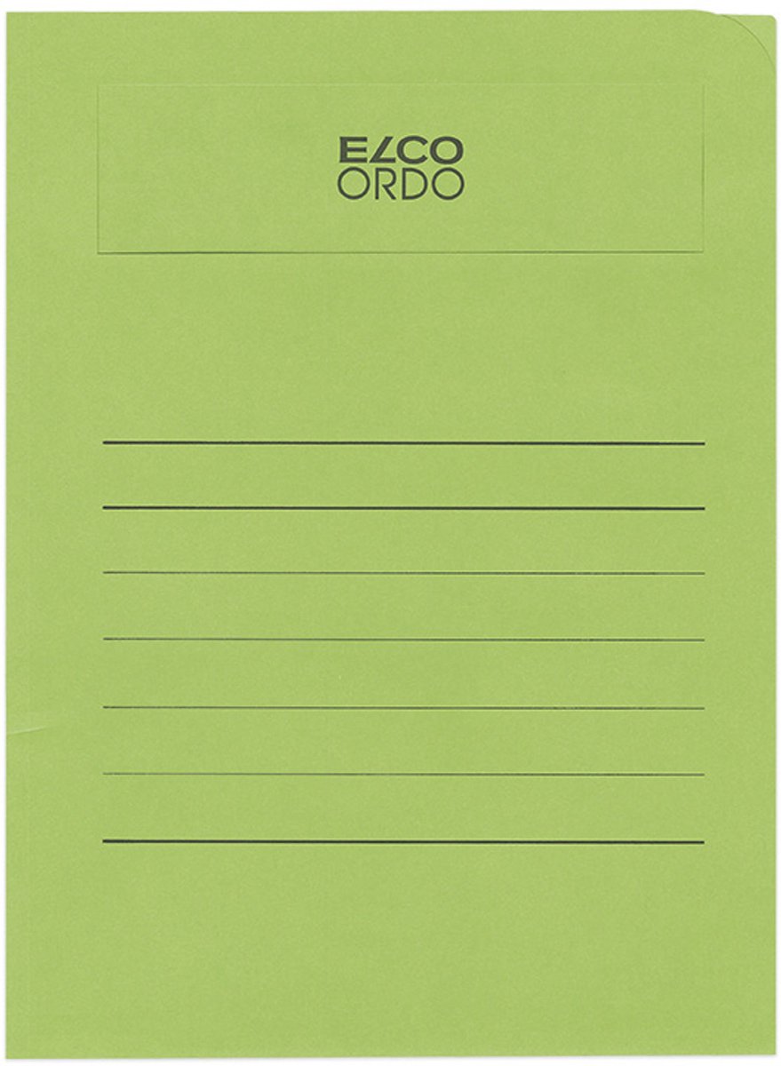 Elco Volumino - L-map met venster A4 50 stuks - 231 x 313 mm Diepgroen - EO-29465-62